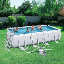 Load image into Gallery viewer, Bestway Power Steel 13&#39;6&quot; X 6&#39;7&quot; X 48&quot; Above Ground Pool Set
