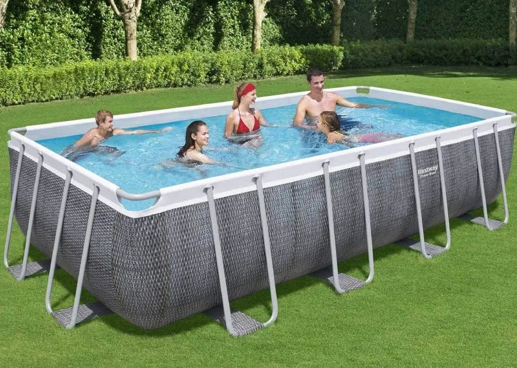 Bestway 56998 Above Ground Portable Rectangular Pool 18 ft. x 9 ft. x 4 ft.