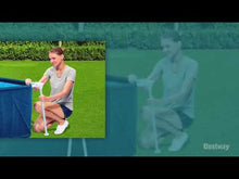 Load and play video in Gallery viewer, Bestway Steel Pro 13&#39;1&quot; X 6&#39;11&quot; X 32&quot; Rectangle Above Ground Pool Set
