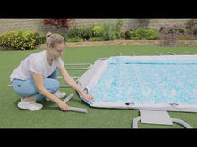 Load and play video in Gallery viewer, Bestway 56671 Portable Rectangular Swimming Pool16 ft. x 8 ft. x 4 ft.
