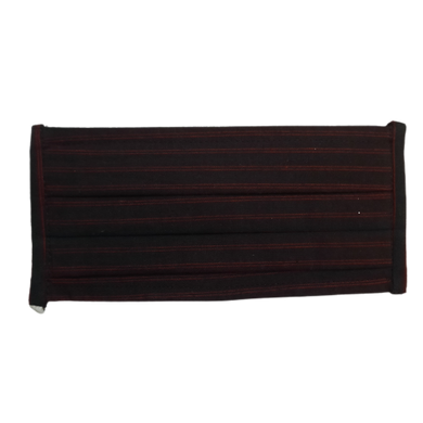 face masks Kossak Pleated Black Red - JOVAJOVA-Fashion-Studio