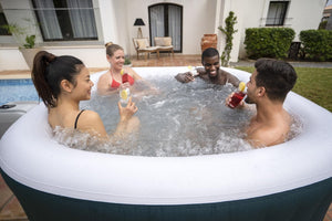 Bestway 60015 Lay-Z-Spa Ibiza AirJet Hot Jacuzzi Spa, Dia 71" x Depth 26"