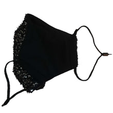 Load image into Gallery viewer, face masks Jova Designer Sparkling Black - JOVAJOVA-Fashion-Studio
