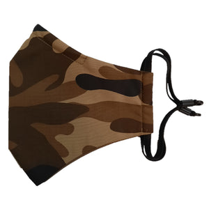 face masks Jova Camo Brown - JOVAJOVA-Fashion-Studio