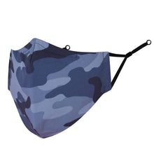 Load image into Gallery viewer, face masks Jova Camo Blue - JOVAJOVA-Fashion-Studio
