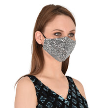 Load image into Gallery viewer, face masks Jova Designer Sparkling Silver - JOVAJOVA-Fashion-Studio
