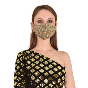 face masks Jova Designer Sparkling Gold - JOVAJOVA-Fashion-Studio