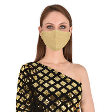 Load image into Gallery viewer, face masks Jova Designer Golden Glitter - JOVAJOVA-Fashion-Studio
