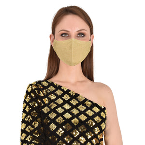 face masks Jova Designer Golden Glitter - JOVAJOVA-Fashion-Studio