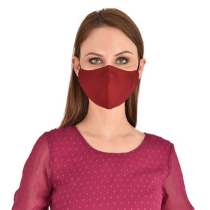 face masks Jova Maroon Red - JOVAJOVA-Fashion-Studio