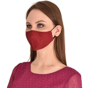 face masks Jova Maroon Red - JOVAJOVA-Fashion-Studio