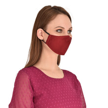 Load image into Gallery viewer, face masks Jova Maroon Red - JOVAJOVA-Fashion-Studio
